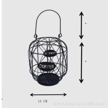 Cesta de almacenamiento de cápsulas en forma de linterna